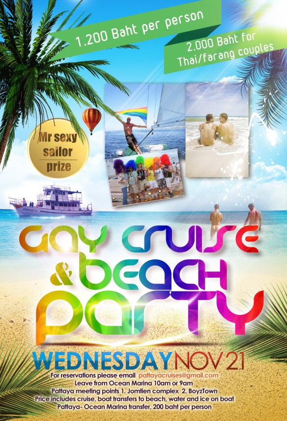 gay cruise and beach party